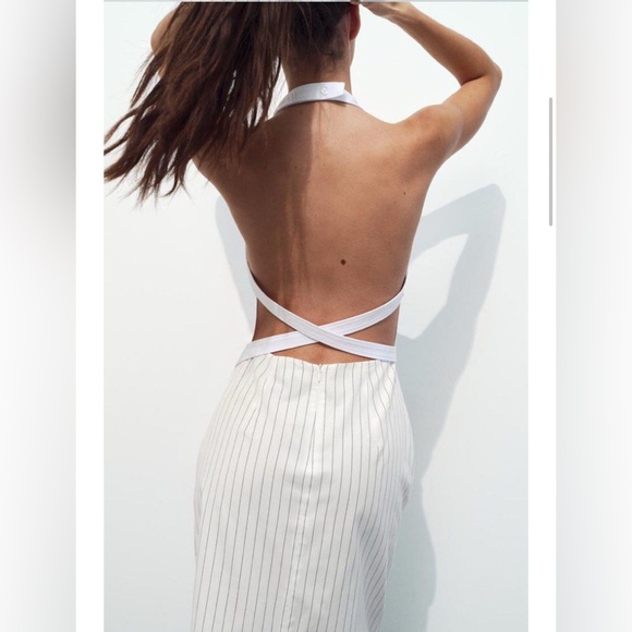 Zara Halter Midi Dress - Picture 3 of 8